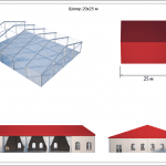 Тент большой 20х25